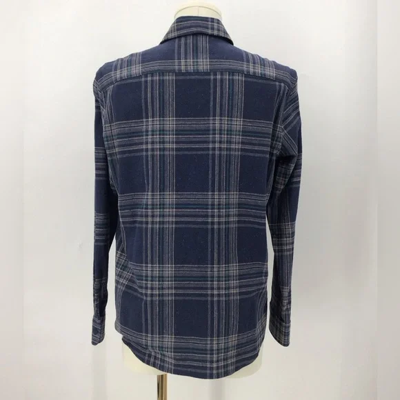 A.P.C. Men's Blue Plaid Shirt size S